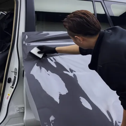 Wholesale Gray Car Cover Sticker Accessory Spoiler Cover Vinyl Sticker Car Vinyl Wrap