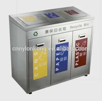 hotsale mordern stainless steel outdoor waste bin matt finish garbage bin road waste bins
