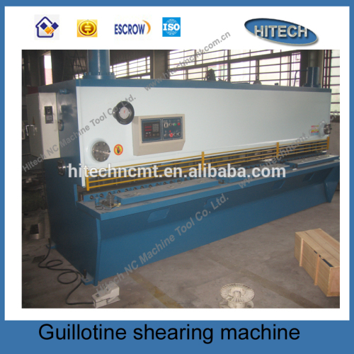 high efficiency QC11Y-12*6000 hydraulic plate shearing machine with 6mm cutting