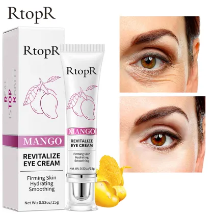 RtopR Mango Anti-Wrinkle Eye Cream: Anti-Aging, Moisturizing, Anti-Puffiness, Dark Circle Firming Skin Care