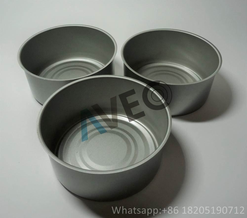 2 pieces deep drawn cans for canned food