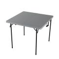 Hollow blow-molded folding square table