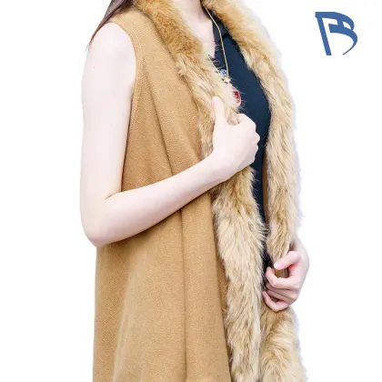 Trendy Wool Collar Vest Fashion Style
