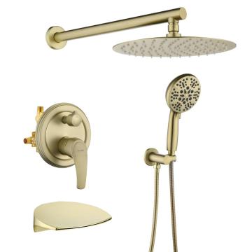 10'' Round Shower Set with Tub Faucet