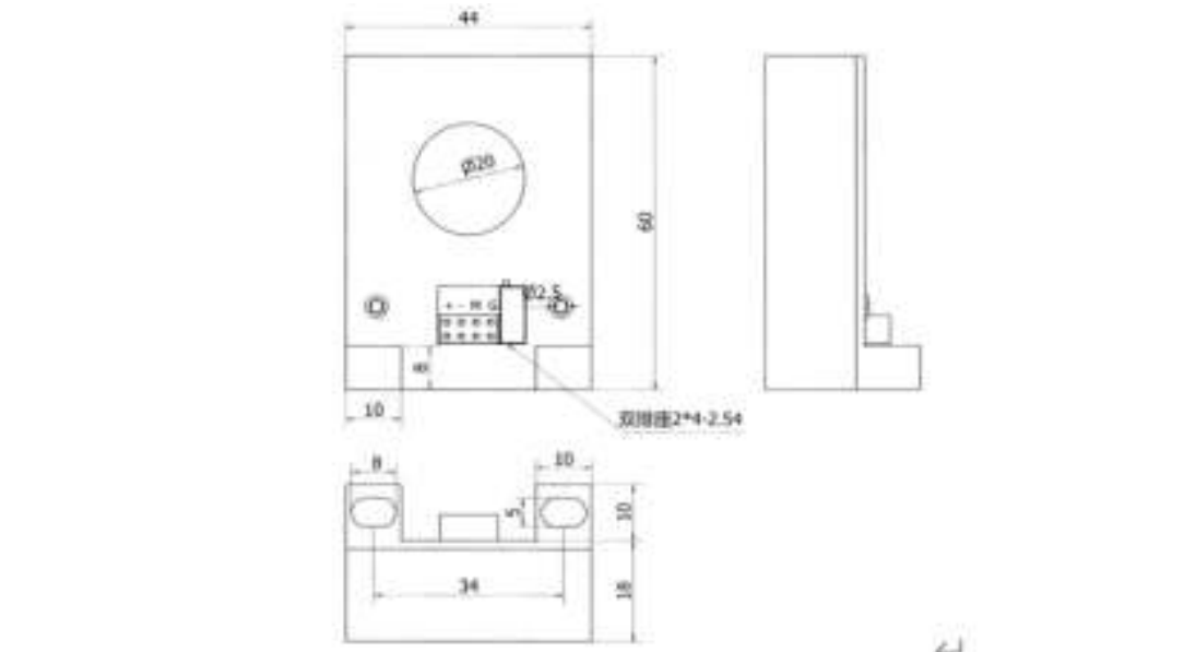 DC residual current sensor