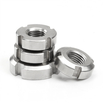 Top Selling Metal Parts: DIN 981 Stainless Steel SUS316, SS304, and SS316 Slotted Round Lock Nuts and Rolling Bearings Nuts