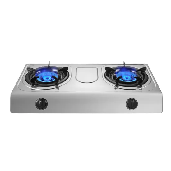 kitchen stove Stainless Steel Table 2 Burner Cooker gas cooktops