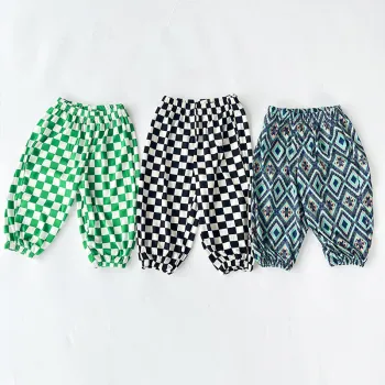 Super Soft 100% Cotton Kids Mosquito Pants for Toddlers and Little Girls
