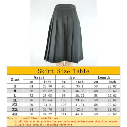Solid Color Skirt Pleated Skirt JK Skirt