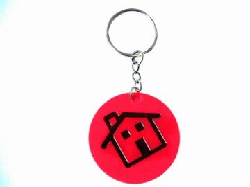 Red PVC Keychain