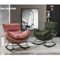 Comfortable Modern Design Rocking Sofa Chair With Footstool