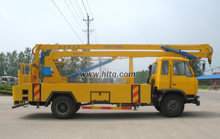 Aerial work platform lift truck