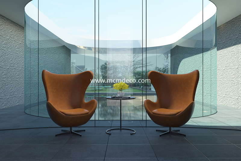 Arne-Jacobsen-Egg-Chair-Brown-Leather