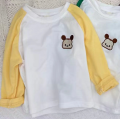 Coton pur coton mignon manches longues pull bébé