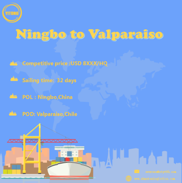 Ocean Freight From Ningbo To Valparaiso Chile