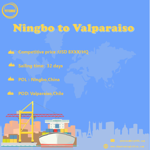 Ocean Freight From Ningbo To Valparaiso Chile