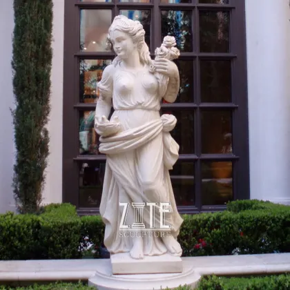 Factory Supply western marble lady statue
