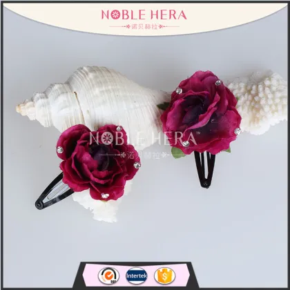 Fashion Cute Fabric Flower Hair Clips Baby Girl Hairpins Children Hair Accessories