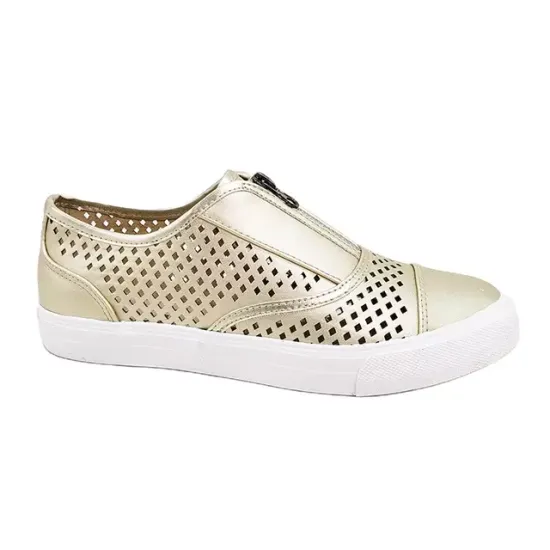 2021 mesh design with front zipper Vulcanized Shoes