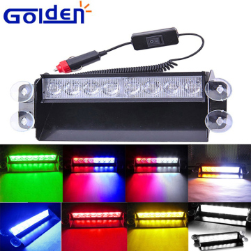 New 8led colorful auto car dash strobe light flash emergency warning lamp police