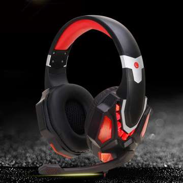 Casque de jeu professionnel clignotant à LED