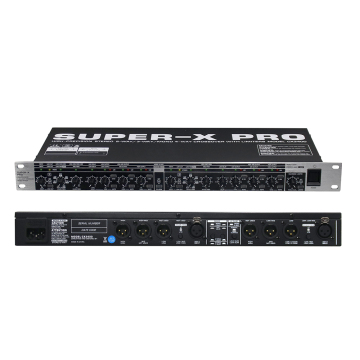 CX3400 Professional Subwoofer Crossover - High Precision 2/3/4-Way Frequency Divider with Limiter