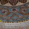5&#39;x5 &#39;Ręcznie tkany okrągły orientalny dywan z jedwabiu tureckiego