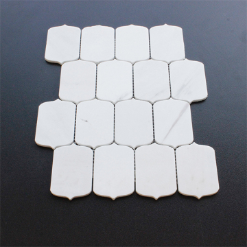 Carrara White Marble Mosaic Tiles for Bathroom, Kitchen, and Wall Decoration