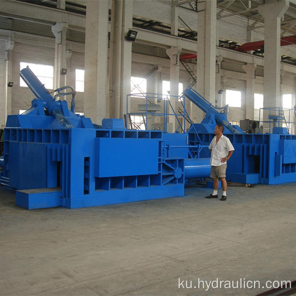 Hydraulic Otomatîk Side Push-out Metal Scrap Baling Machine