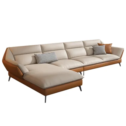 Nordic Light Luxury Italian Latex Fabric Sofa Set