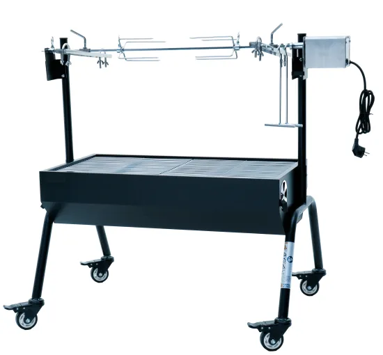 electrical Big Outdoor Pig Spit Roaster Rotating Charcoal BBQ Grill with motor