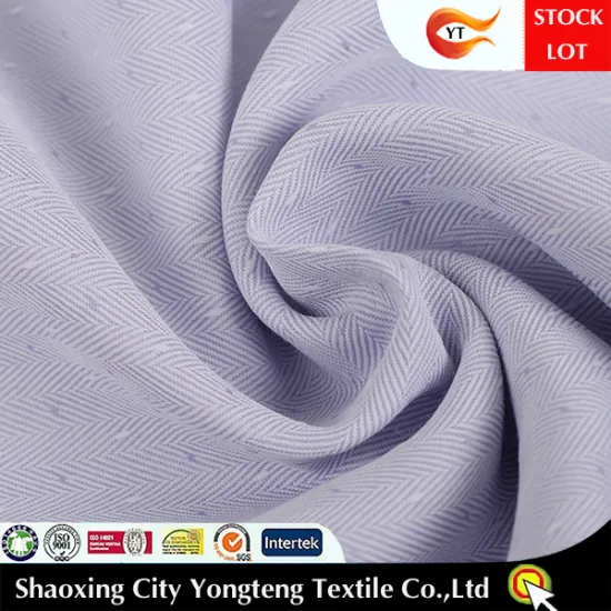 STOCKLOT 2005 rich colors herringbone twill with dot shirt fabric