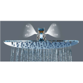 Cabeça de chuveiro inoxidável luxuosa de Stell da placa do cromo