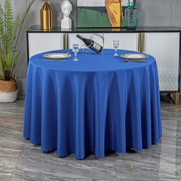Affordable Solid Color Round Table Cloths & Polyester Luxury Tablecloths for Weddings