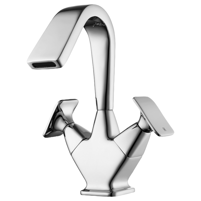 Double lever sink mixer tap
