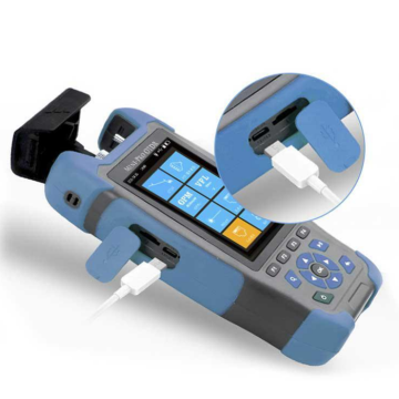 Sợi quang OTDR SM/MM 850/1300NM Laser Meter Nguồn VFL với màn hình đầy màu sắc và hoạt động cảm ứng