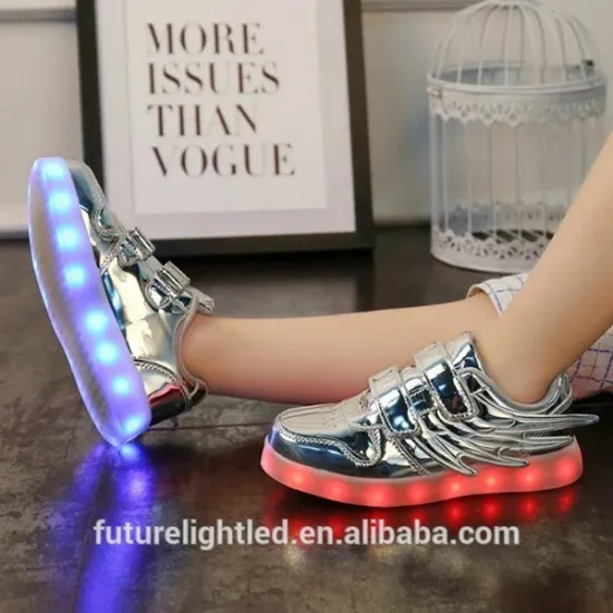 cheap wholesale kids shoes,led lighting kids shoes with wings