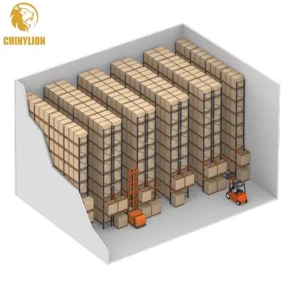 Warehouse Industrial Storage Metal Very Narrow Aisle Rack