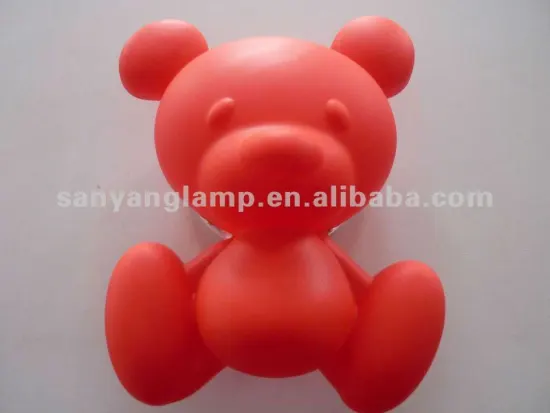 Red bear wall lamp for decoration room