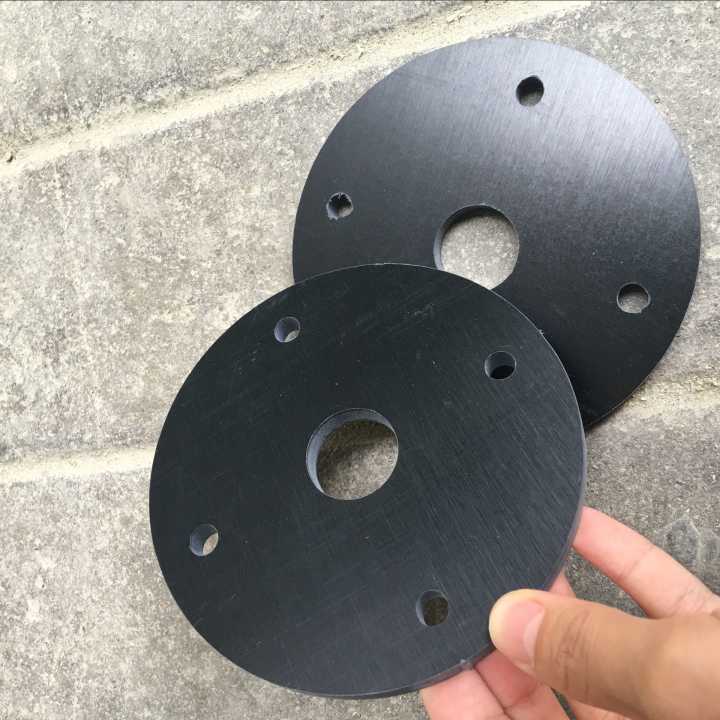 Planche de bakélite ronde noire pour machine CNC