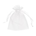 pretty quatity white drawstring organza pouch