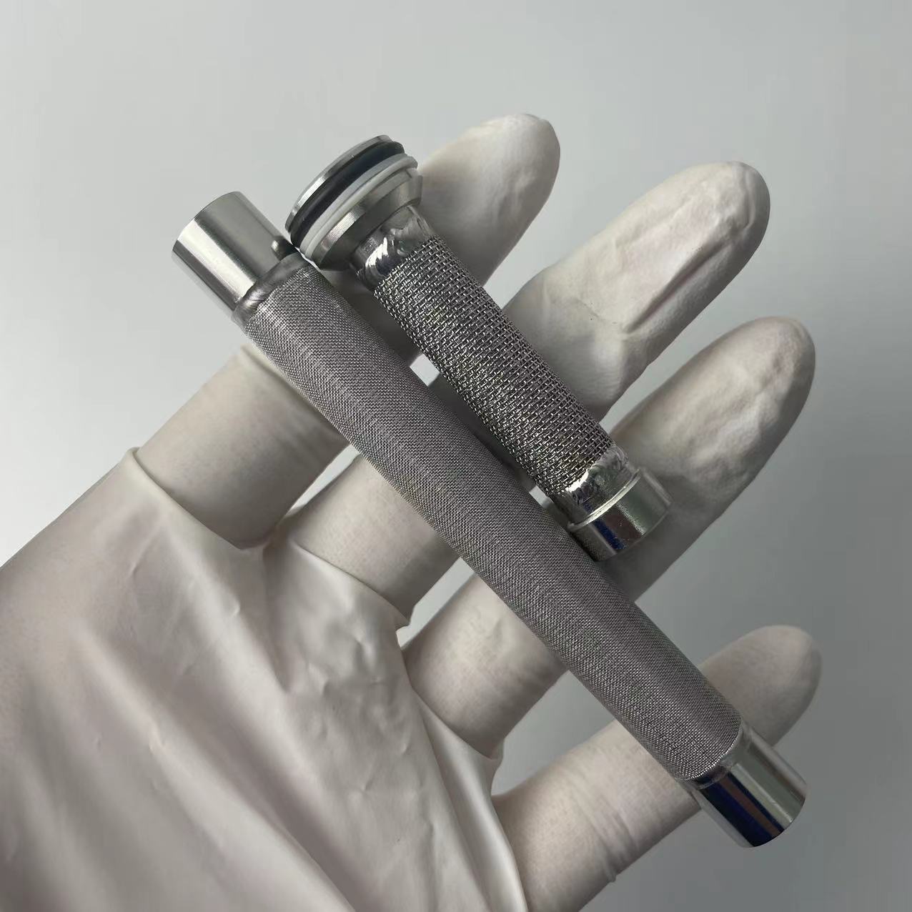 Semiconductor Electronic Vacuum Helium Leak Detector Filter Cartridge Stainless Steel Vacuum Sintering Mesh Filter Cartridge Metal Filter Cartridge (4)
