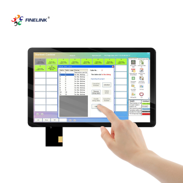 Finelink Multi Touch PCAP Touchscreen - 10.1 ถึง 21.5 นิ้ว G+G อินเตอร์เฟส USB สำหรับ POS Monitor Touch Capacitive