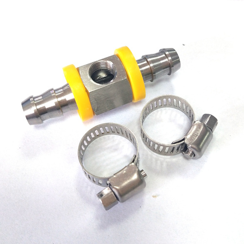 Fuel line fuel pressure gauge sensor t-joint adapter