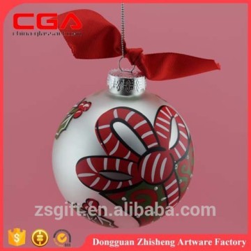Hand-made painted glass ball painted 8cm glass christmas ball christmas ball ornaments