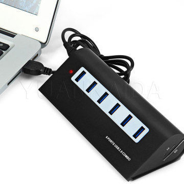 6 Port USB HUB With Card Reader