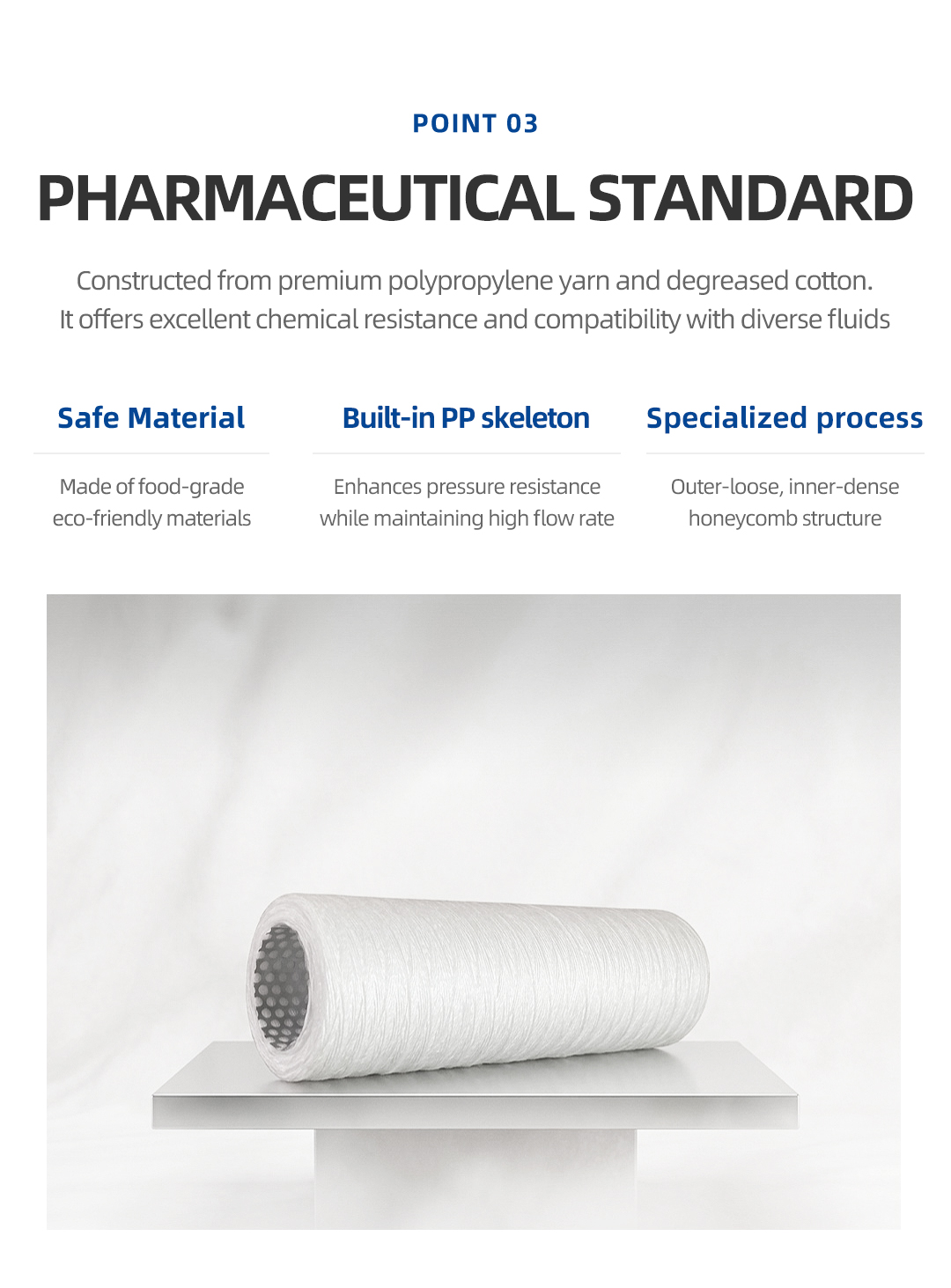 6.String Wound Depth Filter Cartridge Detail Page