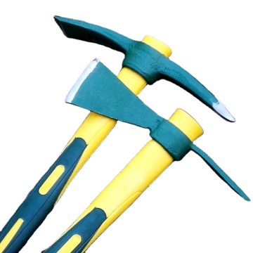 Two-Way Hoe and Pickaxe: 2-in-1 Gardening Tool with Wooden Handle