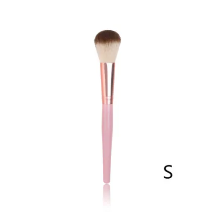 2 Piece Pink Makeup Beauty Blush Brush Kit