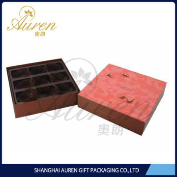 UV coating Chocolate packaging Box Rigid Paper Box With Color